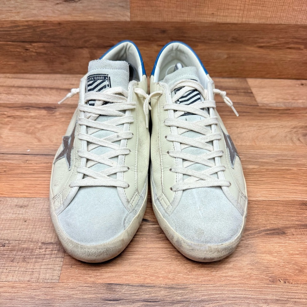 GOLDEN GOOSE Super-Star Men Size 10.5-11 44Leather m Sneakers - Picture 3 of 14